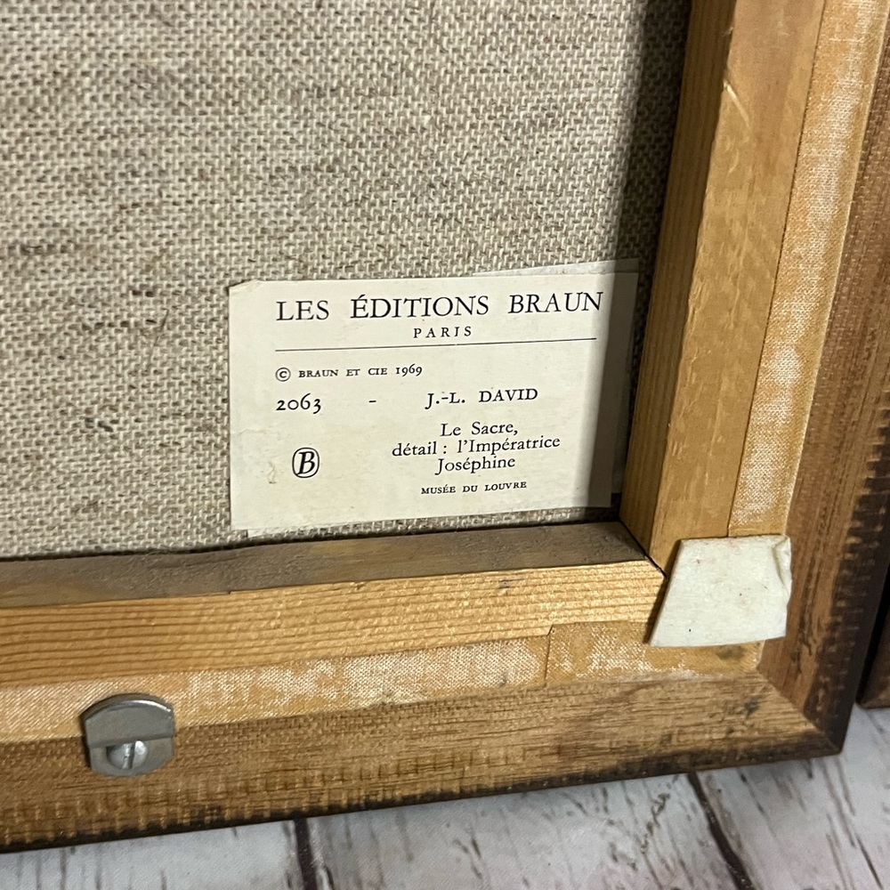 The Coronation of Napoleon Les Editions Braun Louvre Museum Paris Prints Framed - Picture 5 of 10